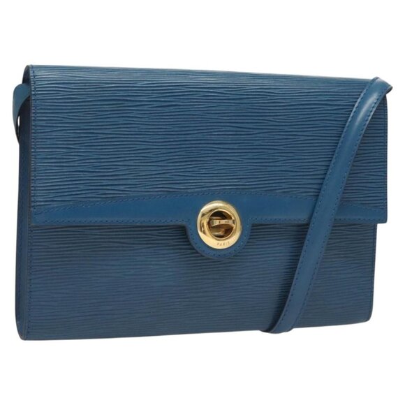 LOUIS VUITTON Epi Pochette Arche Shoulder Bag Blue M52575 LV Auth BA3634 - Picture 1 of 16